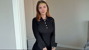 Она убирала но я жестко ебал шлюху