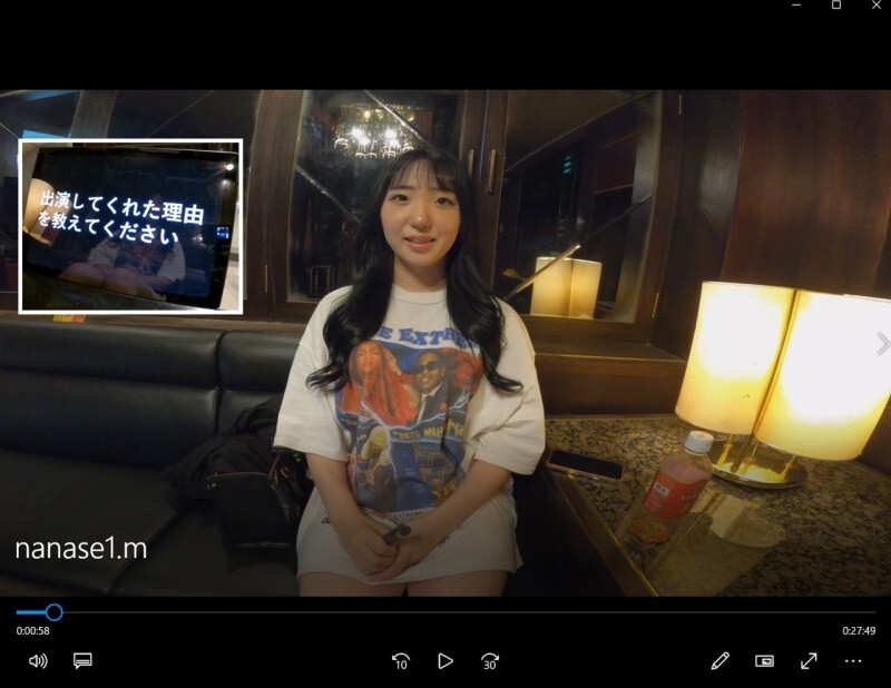 Her Secret First Sex Video: 18yo Nanase-chan's D Cup Debut